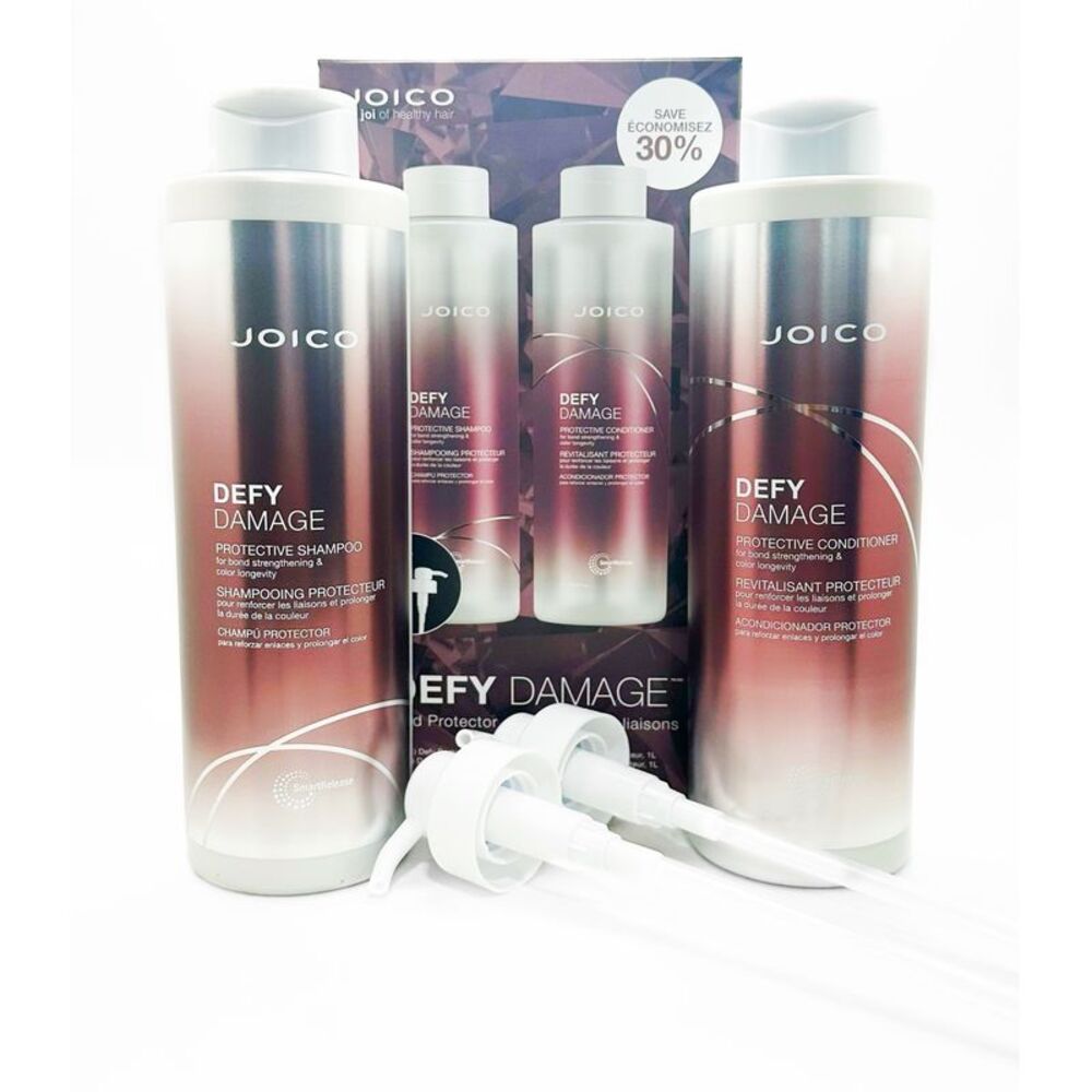 Joico Defy Damage Protective Duo Liters 33.8 oz+ Pumps